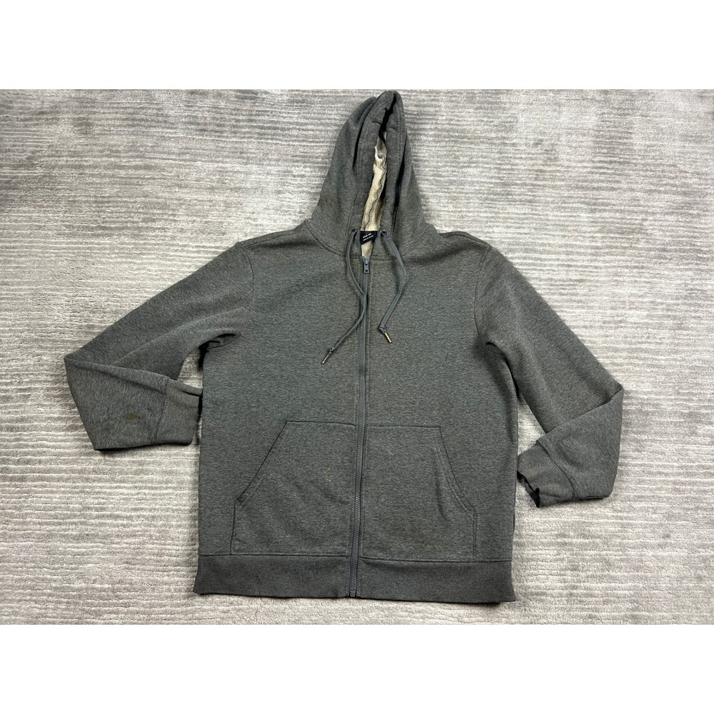 Athletic Works Hoodie Mens M Gray Full Zip Fleece AW35100139371H Heather Pocket